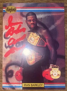 SIGNIERTE IRAN BARKLEY BOXKARTE! RINGLORDS 91! DIE KLINGE! BRONX! HARNT! DURAN! - Bild 1 von 1
