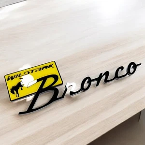 1pc Yellow Bronco Wildtrak Fender Tailgate Emblem Badge Bronco Emblem MULTICOLOR - Bild 1 von 2