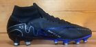 Mens Zoom Mercurial Superfly 9 Ag-pro Soccer Cleats Size 10.5 Black/royal Blue