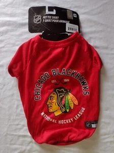 CAMISETA NHL PET CHICAGO BLACKHAWKS TALLA MEDIANA-VER ABAJO NUEVA CON ETIQUETAS: BB19-1 - Imagen 1 de 2