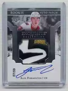 2017-18 UD The Cup Alex Formenton Exquisite Rookie Auto Patch RC #07/59 - Picture 1 of 2