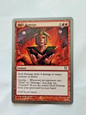 MTG Deal Damage Unhinged Regular Uncommon - Uncirculated - Image 1 of 3