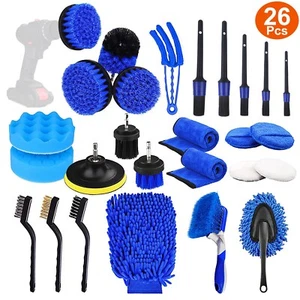 26Pcs Car Detailing Brush Set Accessories Cleaning Tools for Interior Exterior - Picture 1 of 14
