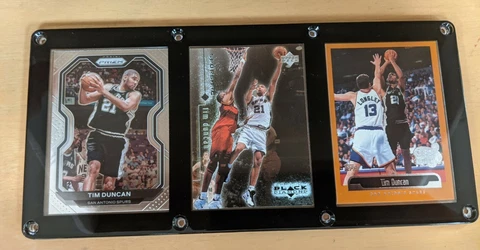 TIM DUNCAN 3 CARD PLAQUE SAN ANTONIO SPURS Cover