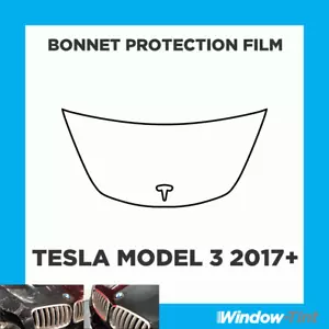 For Tesla Model 3 17+ CLEAR Bonnet PPF Scratch Guard Protection Film - Bild 1 von 3