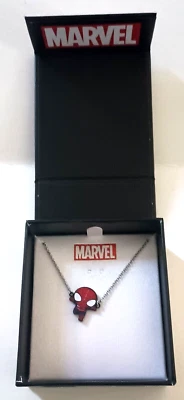 Marvel Comics Kawaii Spider-Man Necklace Pendant New Box NOS 2018 - Image 1 of 4