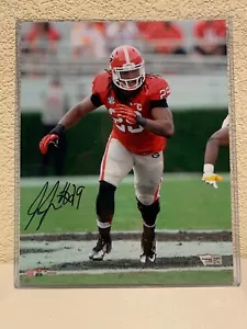 Jarvis Jones Signed Georgia Bulldogs 8x10 Photo Fanatics - Picture 1 of 5