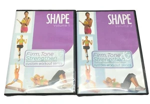 Shape Fitness DVD Set Firm Tone Strengthen Custom Workout Series Vol 1-2 - Picture 1 of 8