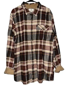 Legendäres Whitetails Buck Camp Flanellhemd XLT Cordbesatz schwerer Flanell - Bild 1 von 10