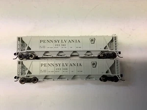 Broadway Limited #7252 N scale "PRR" H32 covered hopper  2 pack - Picture 1 of 2