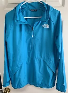 NORTH FACE WINDWALL HALF ZIP POLYESTER HOODED SHELL JACKET YOUTH/JUNIOR SZ XL - Picture 1 of 8