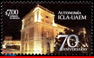 2873 MEXICO 2014 AUTONOMY ICLA-UAEM, 70TH ANNIV., ARCHITECTURE, MNH - Picture 1 of 2