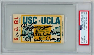 OJ Simpson Signed Ticket Stub "Game Of The Century/67 Nat. Champs" PSA GEM AUTO - Picture 1 of 3