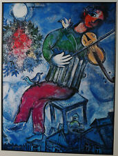ars mundi Reproduktion Le Violoniste Bleu nach Marc Chagall Druck auf Bütten