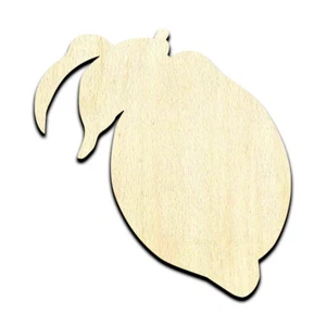 Lemon Laser Cut Out Unfinished Wood Shape Craft Supply - Picture 1 of 6