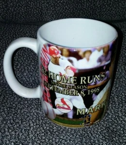VTG 1998 Mark McGwire 62 Home Runs Coffee Mug - Picture 1 of 4
