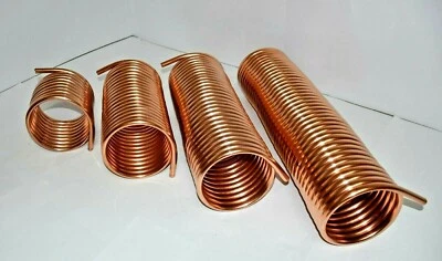 DIWA GBR Spirale Tubi IN Rame 15x1mm per Stufa 150mm 5m - 20m Diametro Interno Circa