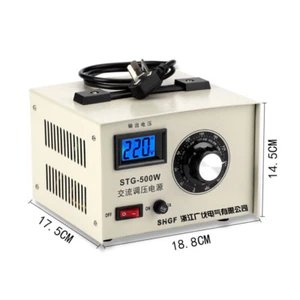 220V Single-phase AC voltage regulator voltage stabilizer 0-300V Adjustable 500W - Picture 1 of 3