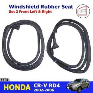 Door Rubber Weatherstrip Front L+R Fits Honda CR-V RD4 RD5 RD6 RD7 2002-06 EBEZ - Picture 1 of 8