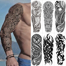 6PCS Tribal Large Fake Temporary Tattoo Realistic Body Art Stickers Men Women US