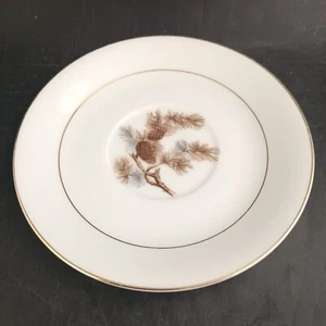 KYOTO "Pine Cone" 5.75" Saucer 8045 Gold Trim, Excellent Condition  - Picture 1 of 5