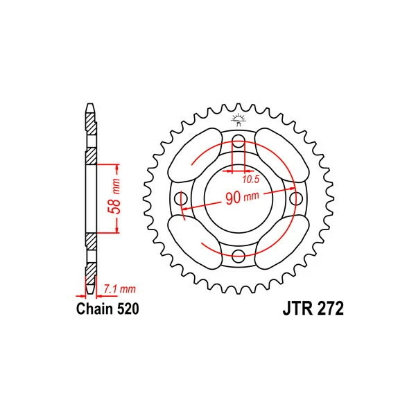 CORONA S ACCIAIO P520 D31 SUNSTAR FOR HONDA 250 CMX REBEL 1985-1996 Foto 1 de 1
