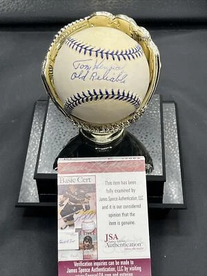 TOMMY HENRICH ADDED "OLD RELIABLE" SIGNED DiMaggio AL BASEBALL JSA /Coa - Image 1 of 3