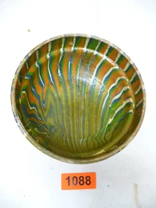 1088. Alte Tonschüssel Franken Schüssel Deko Keramikschüssel - Bild 1 von 3