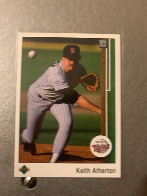 1989 Upper Deck Blank  Back White Back - KEITH ATHERTON - Image 1 of 2