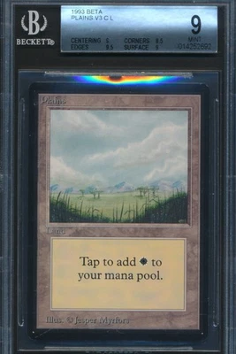 Beta Plains BGS 9 Graded Magic MTG (2692) -magicgraders- - Image 1 of 3