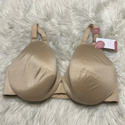 Cacique 38DD Bra Tan Lightly Lined Full Coverage Underwire Back Closure NEW - Image 1 of 4