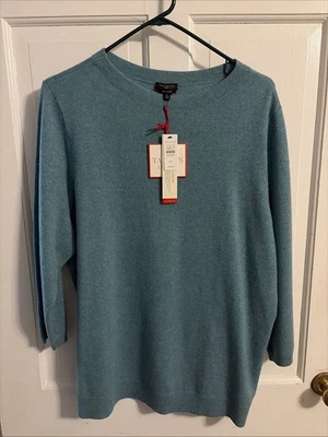 Nuevo con etiquetas Suéter Talbots Classics Para Mujer Cachemira Pura 2X Cápsula Verde Silencioso Lujo Foto 1 de 4
