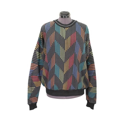 Tundra Coogi Style Stripe Crewneck Sweater Men's Size Large Cotton Casual - Image 1 of 4