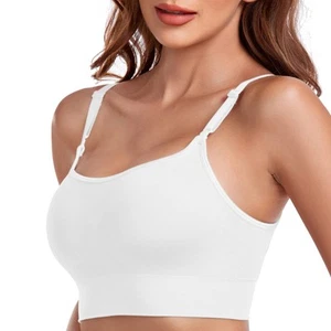 Women's Wireless T-Shirt Bra Moisture-Wicking Smoothing Bra Full-Coverage Com... - Picture 1 of 4