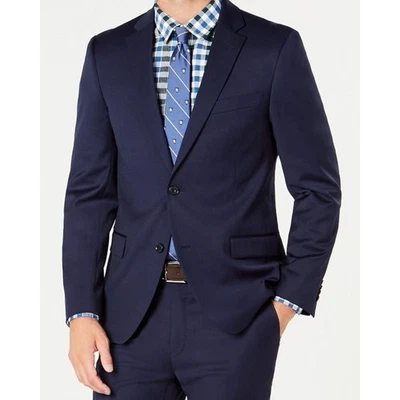 TOMMY HILFIGER Hombre Calce Ajustado Lana Traje Chaqueta Azul Marino Talla 44  Foto 1 de 4