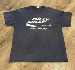 Dilly Dilly Men's Navy Blue Cotton Short Sleeve T-Shirt - Picture 1 of 7