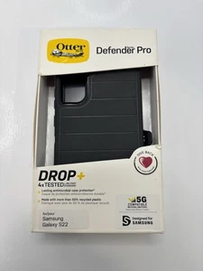 OtterBox Defender Pro Series Case w/ Holster Clip for Samsung Galaxy S22 BLACK - Picture 1 of 1