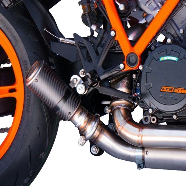 Silenciador Deslizable Hotbodies Stinger Mate Fibra de Carbono KTM Super Duke Foto 1 de 1