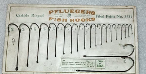 Rare Antique Pflueger Salesman Sample Hook Board - Picture 1 of 6