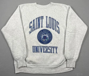 Vintage Saint Louis University Sweatshirt Mens Small NCAA Crewneck Billikens - Picture 1 of 7