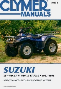 Suzuki LT-4WD, LT-F4WDX & LT-F250 ATV (1987-1998) Service Repair Manual - Picture 1 of 4