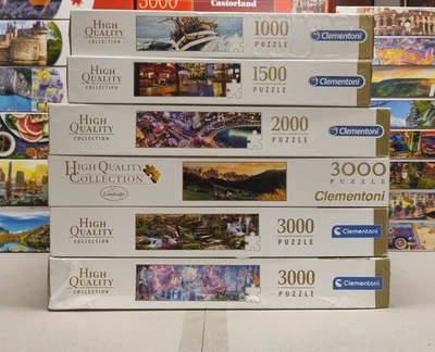 LOTTO PUZZLE CLEMENTONI DA 1000 A 3000 PEZZI - USATI - DESCRIZIONE PIU' INFO - Immagine 1 di 2