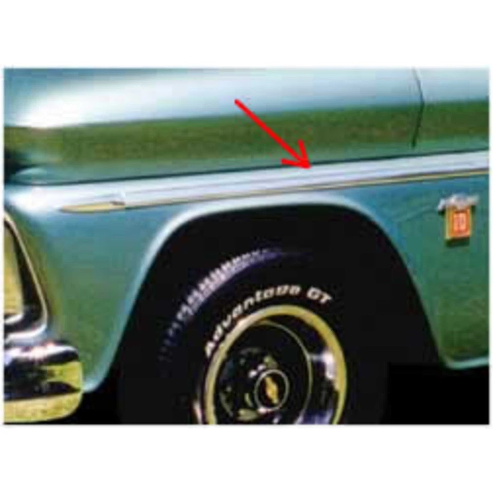 FSM0200 Brothers Trucks Fender Molding for Chevy Chevrolet C10 Panel GMC L3500 Foto 1 de 1