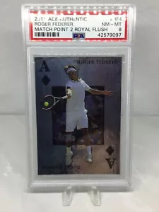 2011 Ace Match Point 2 Royal Flush #RF4 Roger Federer PSA 8 (Pop 3, 2 higher) - Picture 1 of 2
