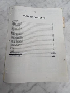 REPAIR/SERVICE PARTS LIST CATALOG MANUAL FISHING REELS 1994 SHIMANO SUPPLEMENT - Picture 1 of 4