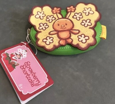 Monedero Loungefly Strawberry Shortcake naranja flor mariposa. Nuevo con cremallera Foto 1 de 4