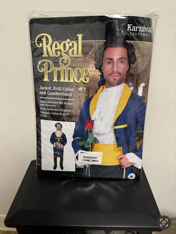 Nuevo Disfraz de Nova de Moda para Hombre (La Bella y la Bestia) Talla M  Foto 1 de 1