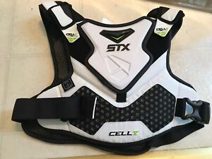 Stx Cell V Shoulder Pad Liner, size Large, white with black, Pre-owned