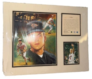 1995 CAL RIPKEN JR Orioles Kelly Russell Lithograph Print Original Art Matted - Picture 1 of 2