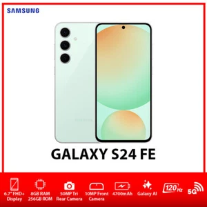(New) Samsung Galaxy S24 FE 5G Dual SIM Android Mobile Phone AU – Mint/8GB+256GB - Picture 1 of 6